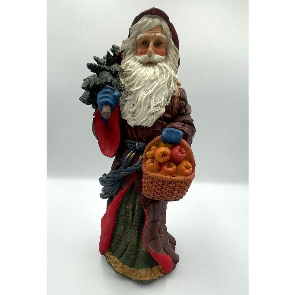 12" Ceramic Santa Music Box by Jaimy Germanic Charming Christmas Decor - Works